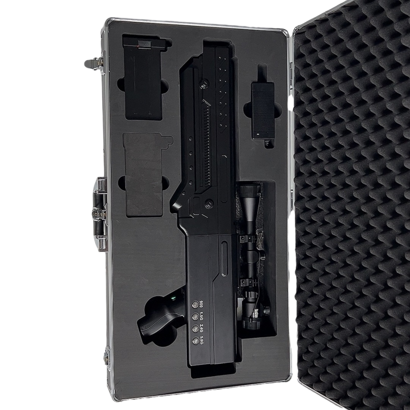  工业园区手持便携式枪型低空防御反制四通道B型