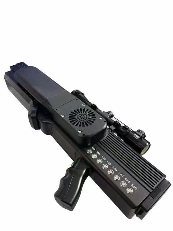  工业园区手持便携式枪型低空防御反制八通道